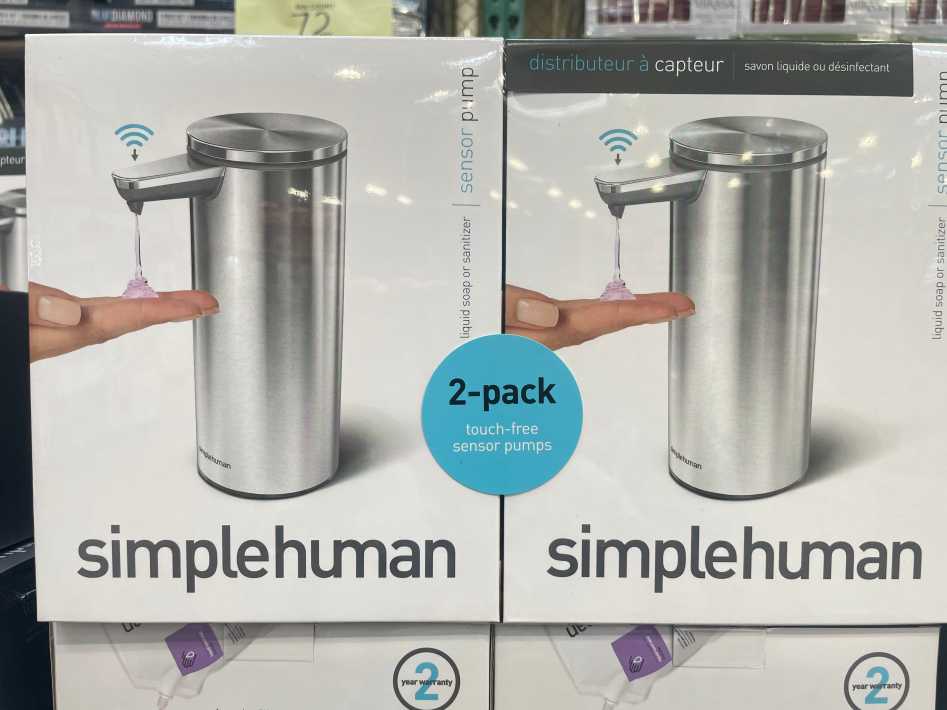 Costco SIMPLEHUMAN SOAP DISPENSER PACK OF 2 - Canada (ITM 1446904)
