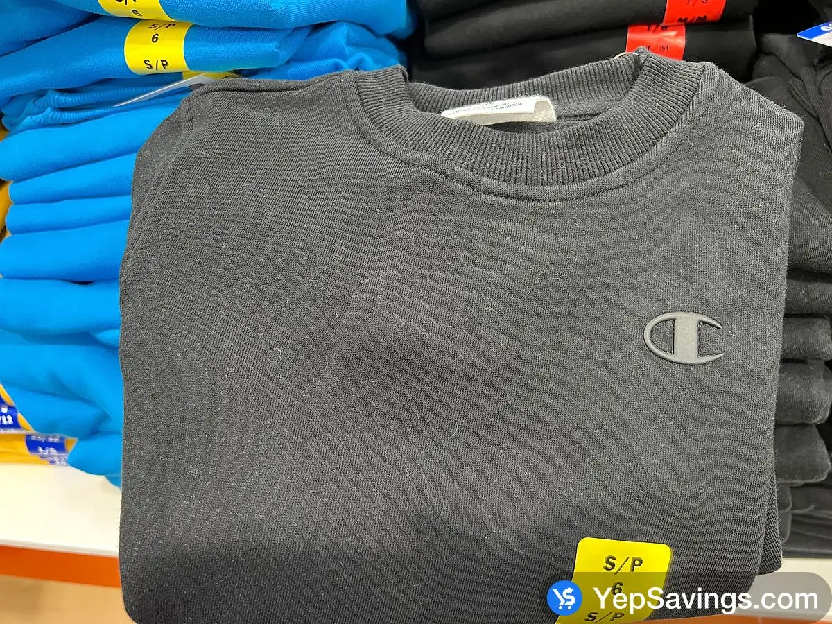 CHAMPION CREW SWEATER KIDS SIZES L - XXL ONLY ITM 1720269 at Costco