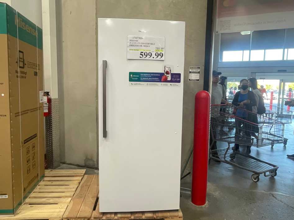 Costco hisense deals fridge freezer