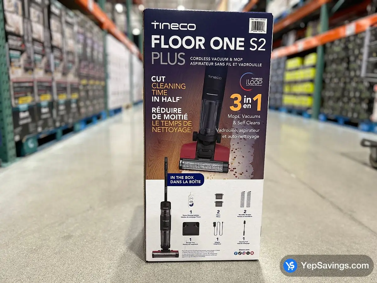 TINECO FLOOR ONE S2 PLUS CORDLESS VACUUM & MOP ITM 1767007 at Costco