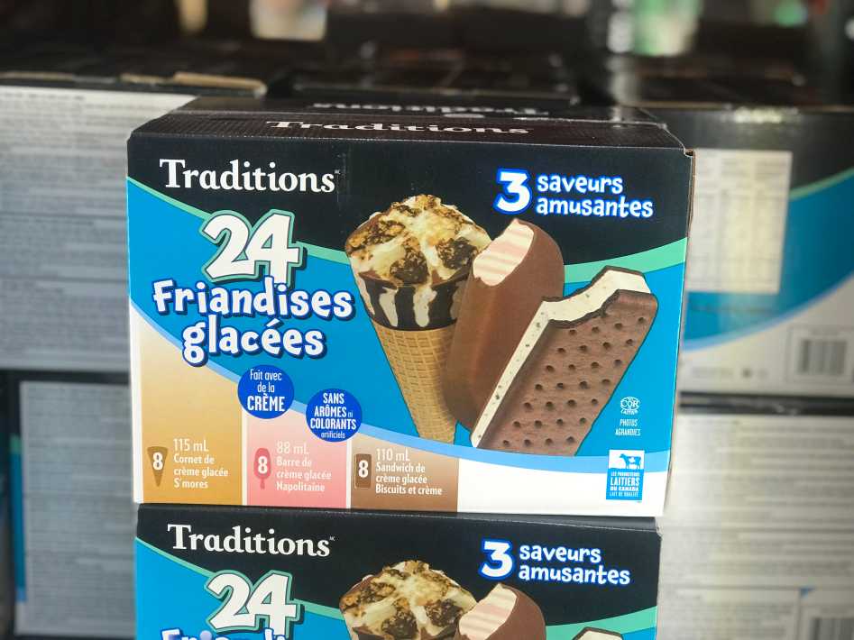 Costco TRADITIONS ICE CREAM VARIETY PK 24 COUNT - Canada (ITM 2391558)