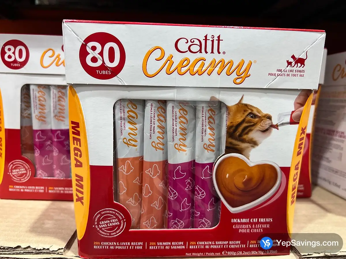 CATIT CREAMY LICKABLE CAT TREATS 80 x 10 g ITM 1715050 at Costco