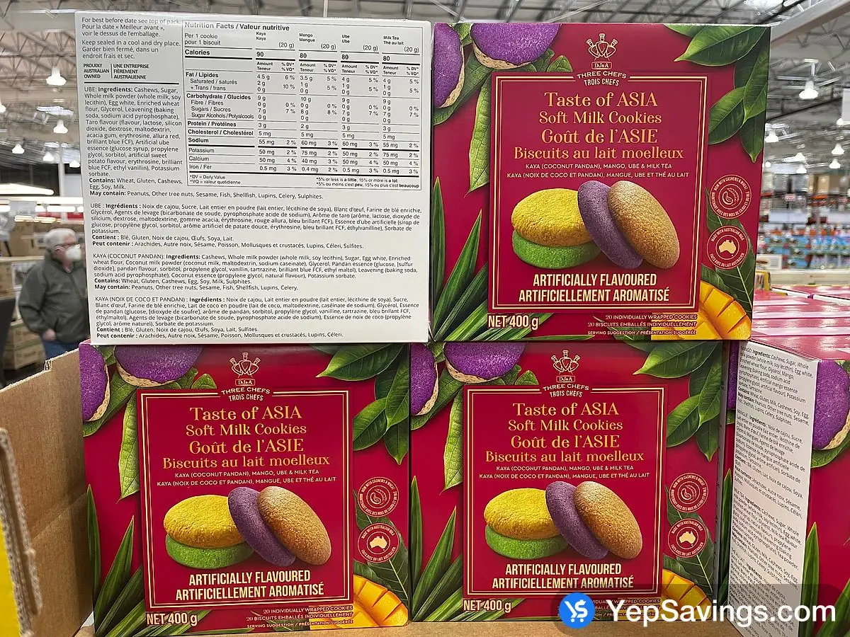 TASTE OF ASIA SOFT MILK COOKIES 20 x 20g ITM 1751349 at Costco