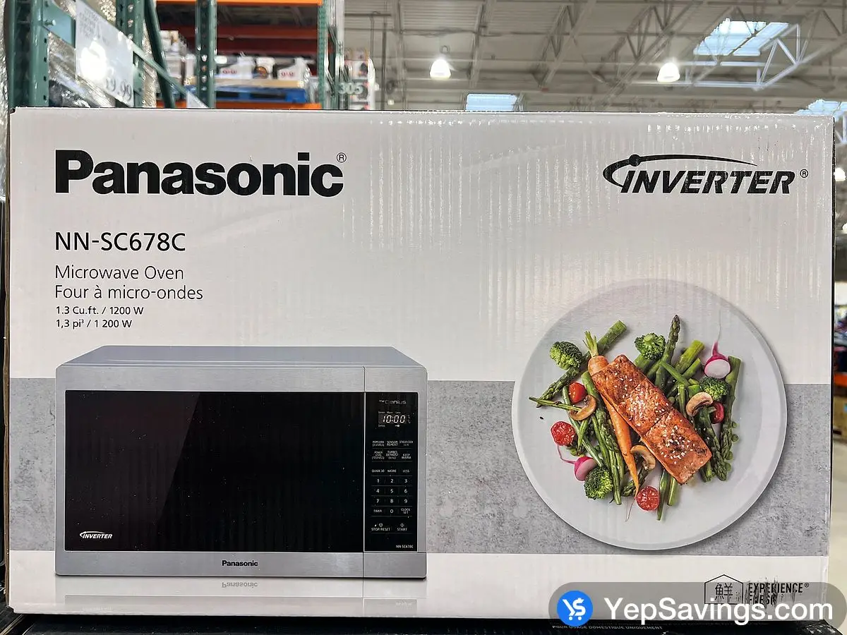 PANASONIC 1.3 CUFT MICROWAVE STAINLESS STEEL ITM 1513317 at Costco