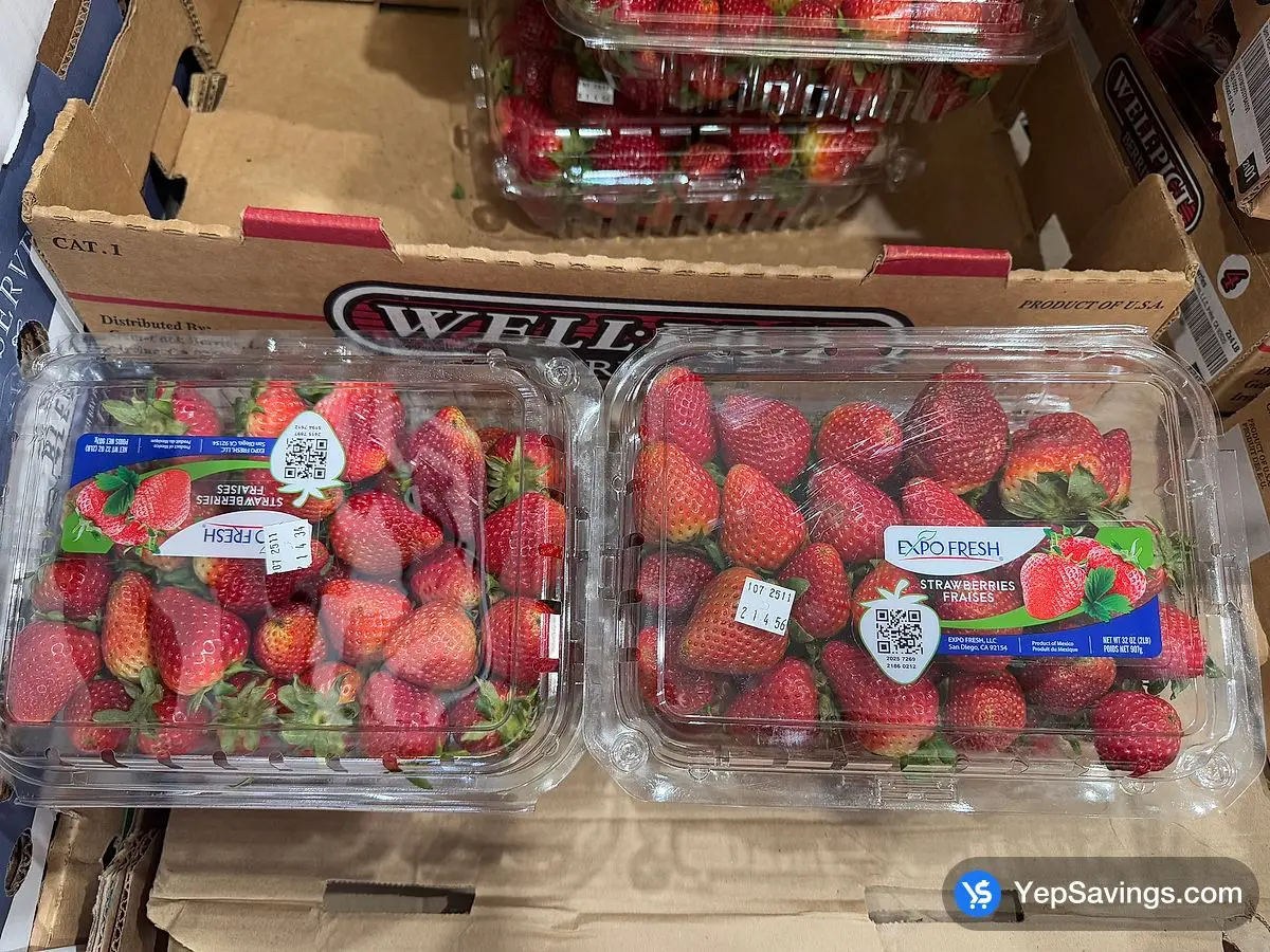 Costco STRAWBERRIES PRODUCT OF MEXICO OR USA - Canada (ITM 27003)