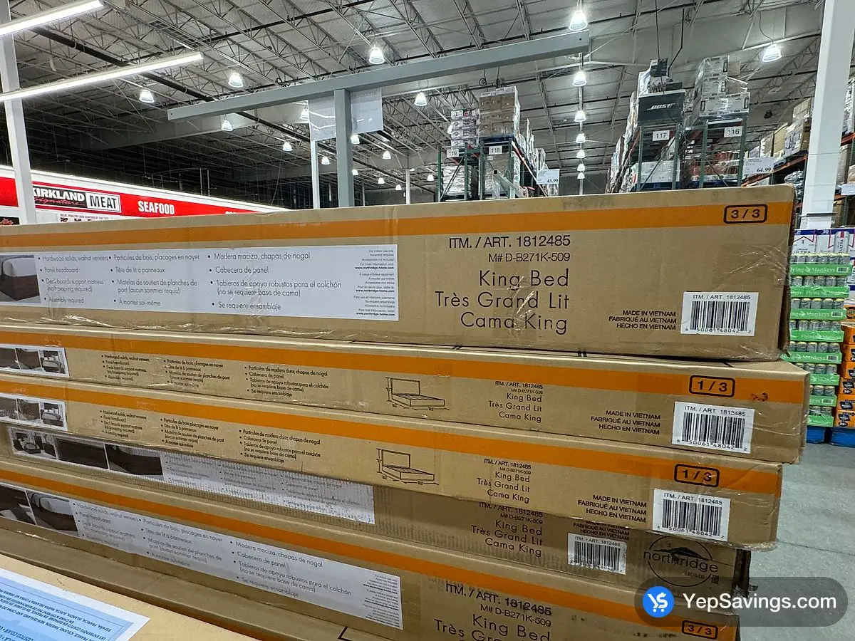 Costco OMNI GROVE WOODEN KING BED 3 BOXES - Canada (ITM 1812485)
