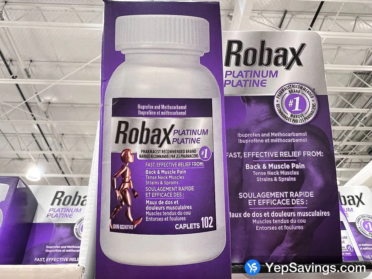 ROBAX PLATINUM 102 CAPLETS ITM 5963420 at Costco