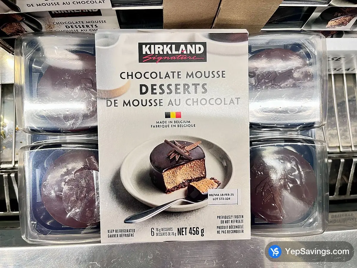 Costco KIRKLAND SIGNATURE CHOCOLATE MOUSSE 6 x 76 g - Canada (ITM 1742998)