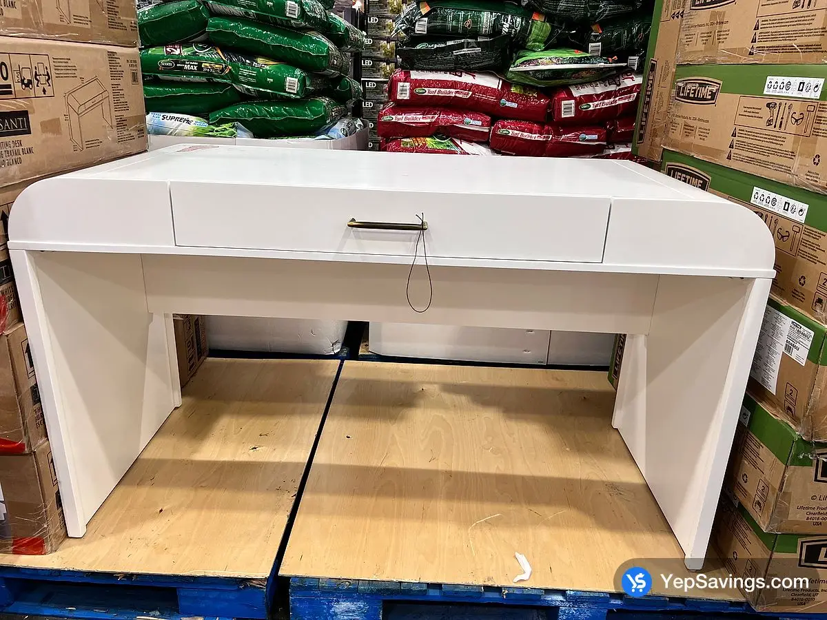 Costco TRESANTI CURVED DESK WHITE 1 BOX , WHITE - Canada (ITM 1783035)