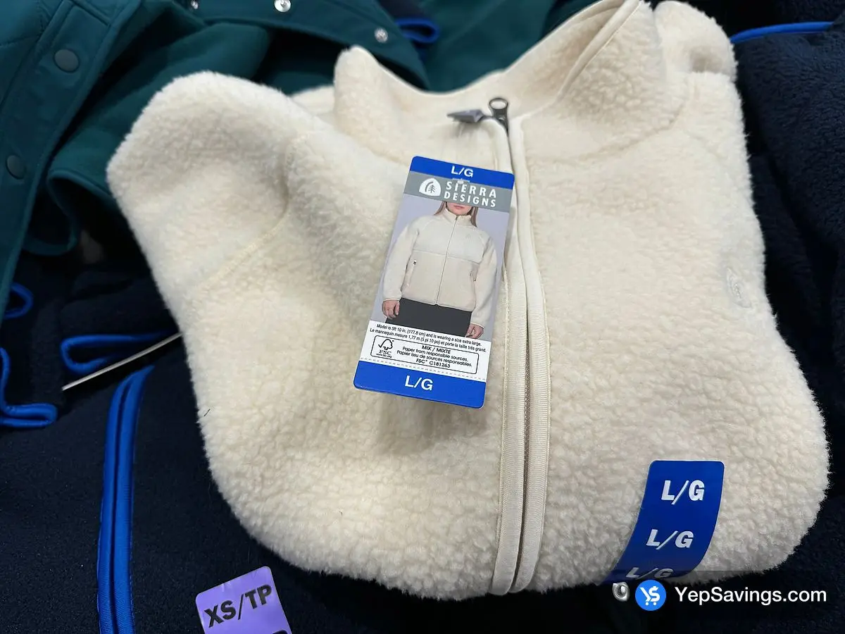 Costco SIERRA DESIGNS SHERPA FULL ZIP JACKET + LADIES SIZES XS - XL - Canada (ITM 1818647)