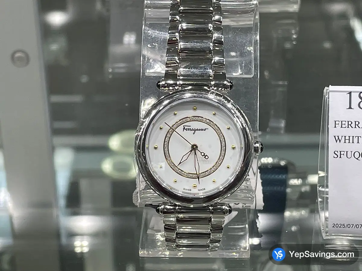 Costco FERRAGAMO LADIES WHITE DIAL , 36MM SFUQ00524 - Canada (ITM 1890069)