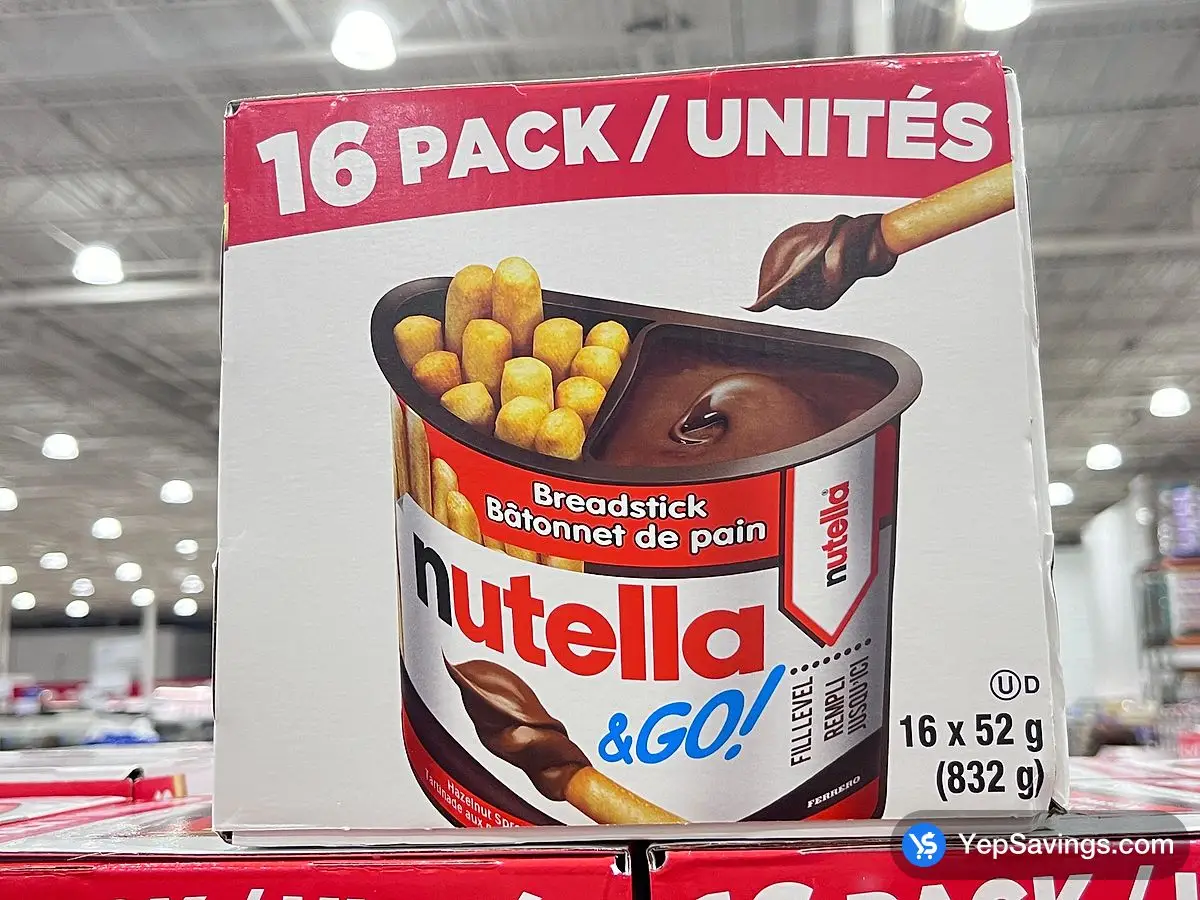 NUTELLA & GO SPREAD & BREADSTICKS 16 X 52 g ITM 1218715 at Costco