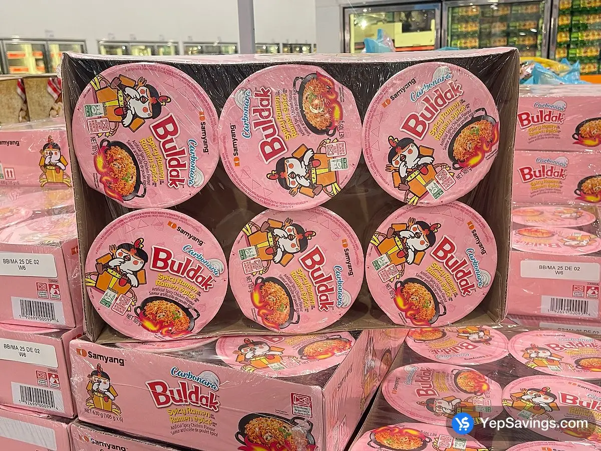 Costco SAMYANG BULDAK CARBONARA 6 x 105 g - Canada (ITM 1875629)