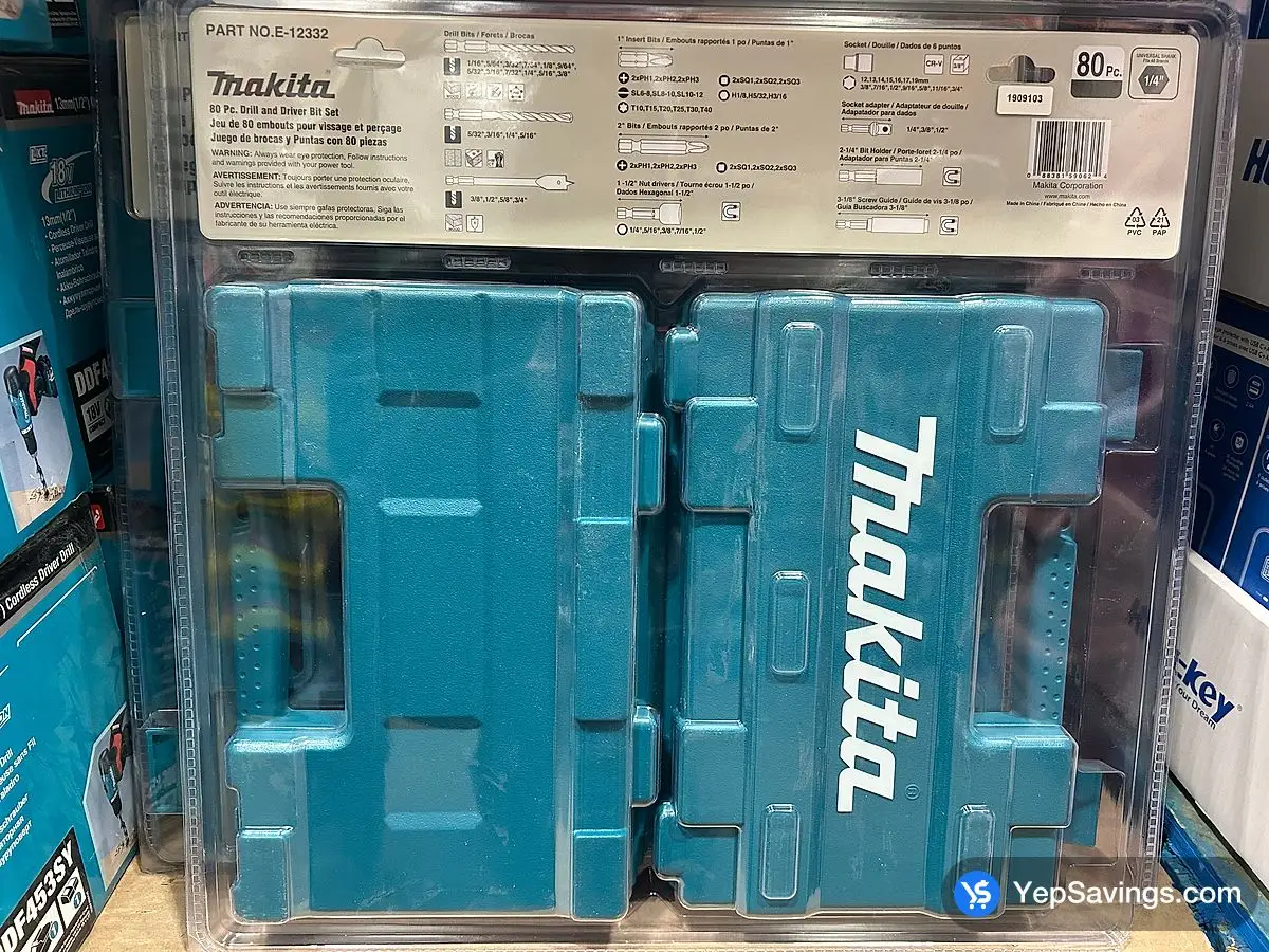 Costco MAKITA DRILL SCREW BIT SET 80 PIECE - Canada (ITM 1909103)