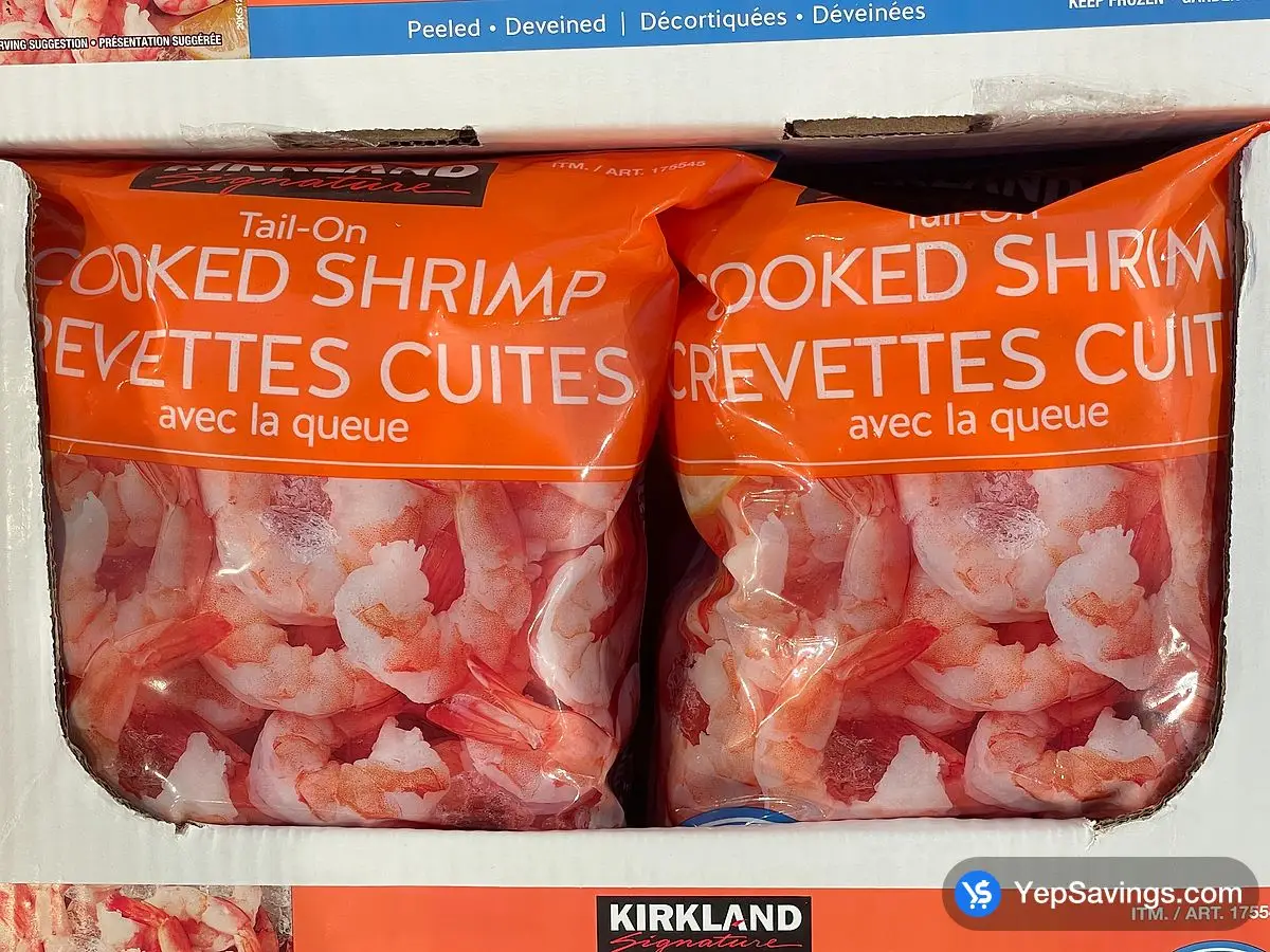 Costco KIRKLAND SIGNATURE COOKED SHRIMP 31/40 907 g - Canada (ITM 175545)