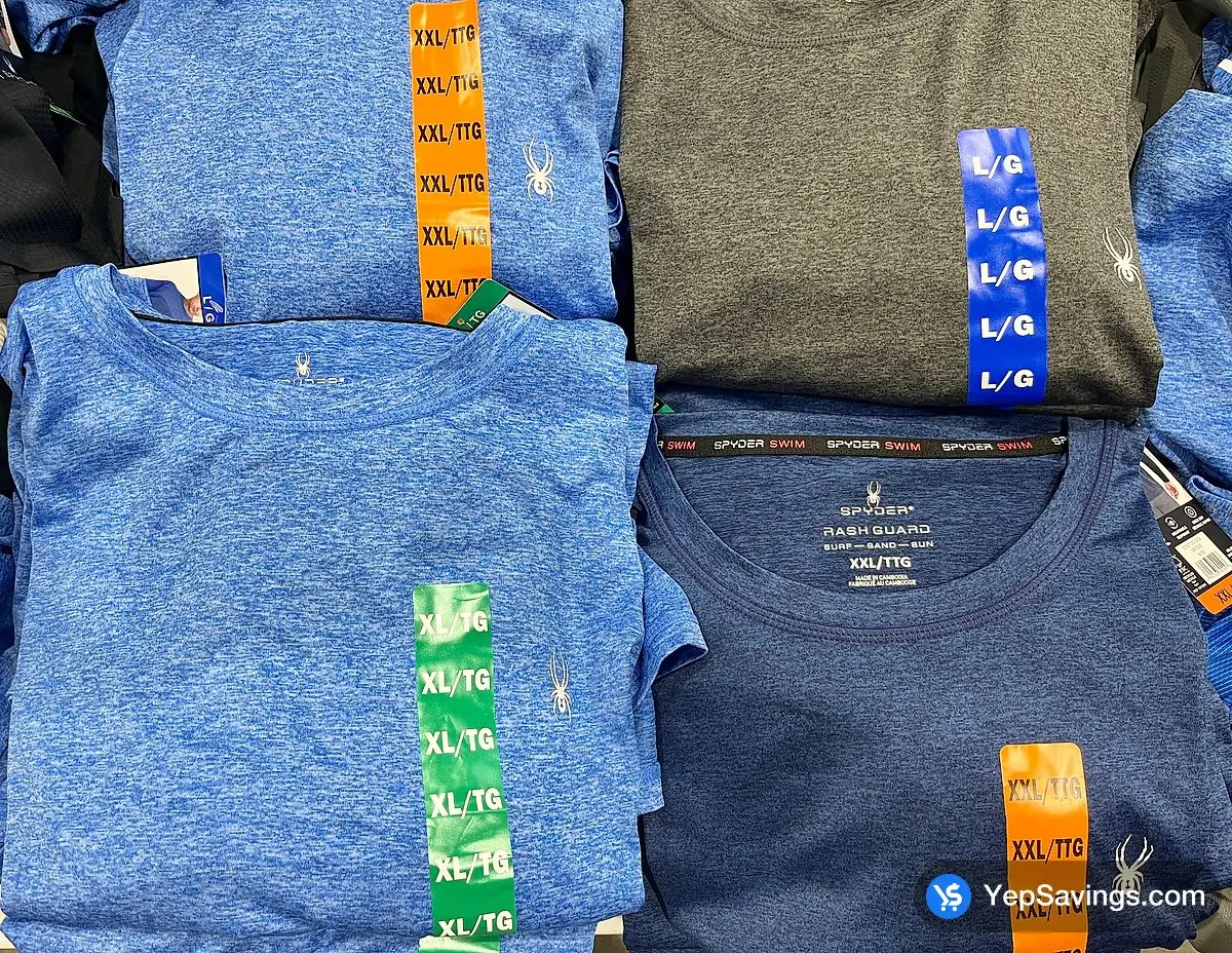 Costco SPYDER LONG SLEEVE RASHGUARD MENS SIZES L - XXL - Canada (ITM 1697035)