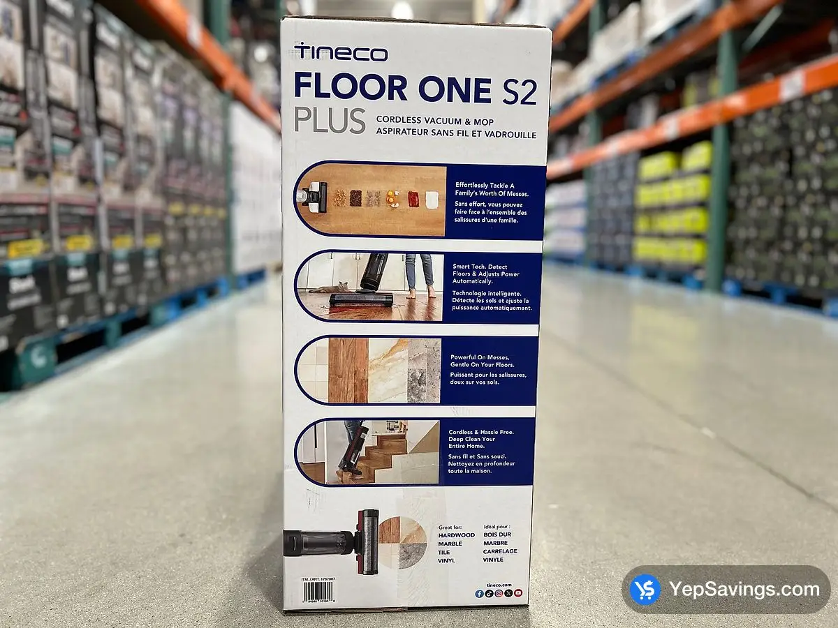 TINECO FLOOR ONE S2 PLUS CORDLESS VACUUM & MOP ITM 1767007 at Costco