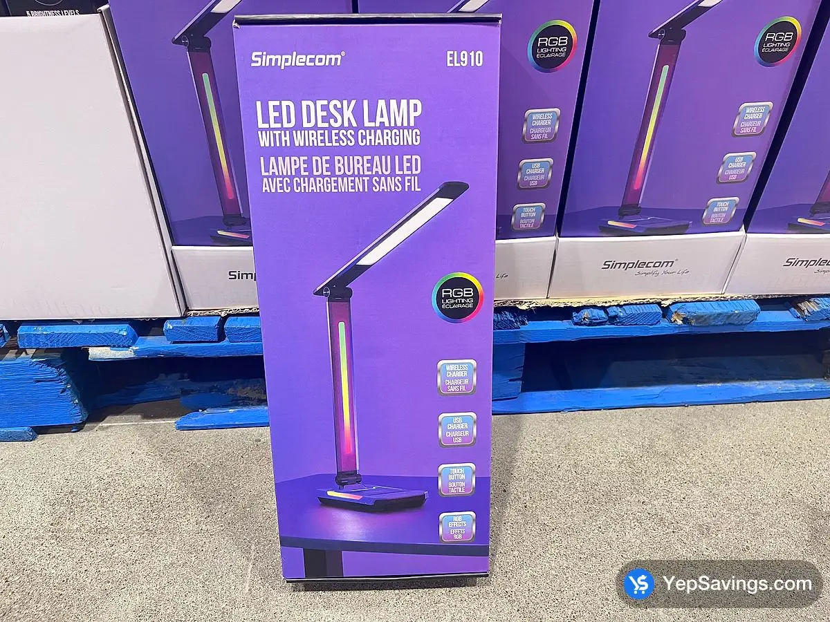 Costco SIMPLECOM DESK LAMP WIRELESS CHARGING - Canada (ITM 1838601)
