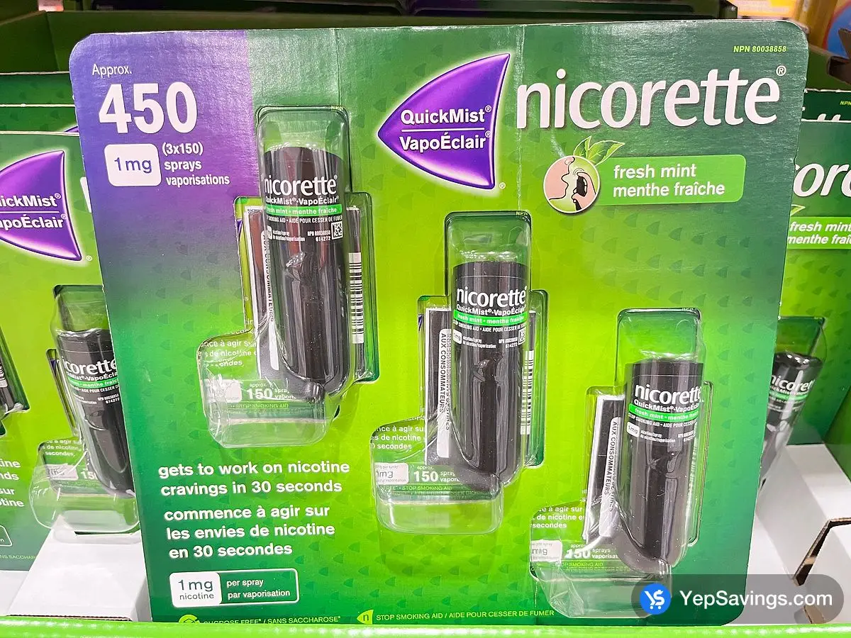 Costco NICORETTE QUICK MIST PACK OF 3 - Canada (ITM 1552657)