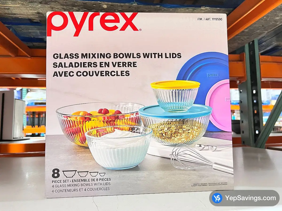 Costco PYREX MIXING BOWLS 8-PIECE SET - Canada (ITM 1119590)