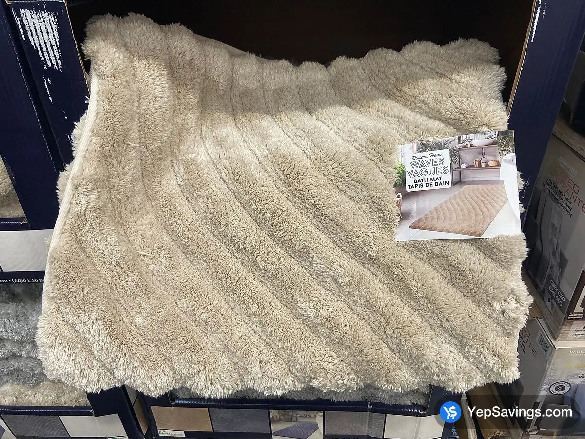 Costco RIVIERA HOME WAVE BATH MAT 24 " X 36 " - Canada (ITM 2805541)