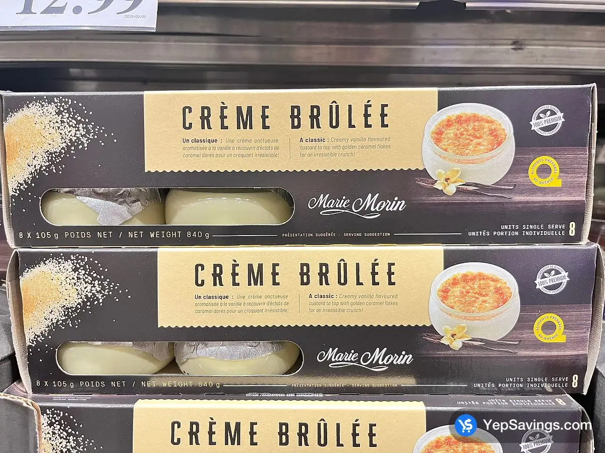 Costco MARIE MORIN CRÈME BRÛLÉE 8 x 105 g - Canada (ITM 5056004)