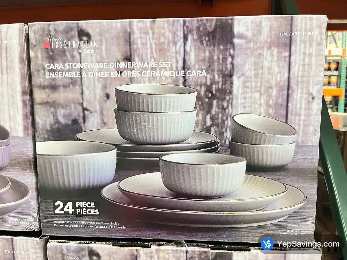 Costco SAFDIE CARA STONEWARE DINNERWARE 24 PIECES - Canada (ITM 1800142)