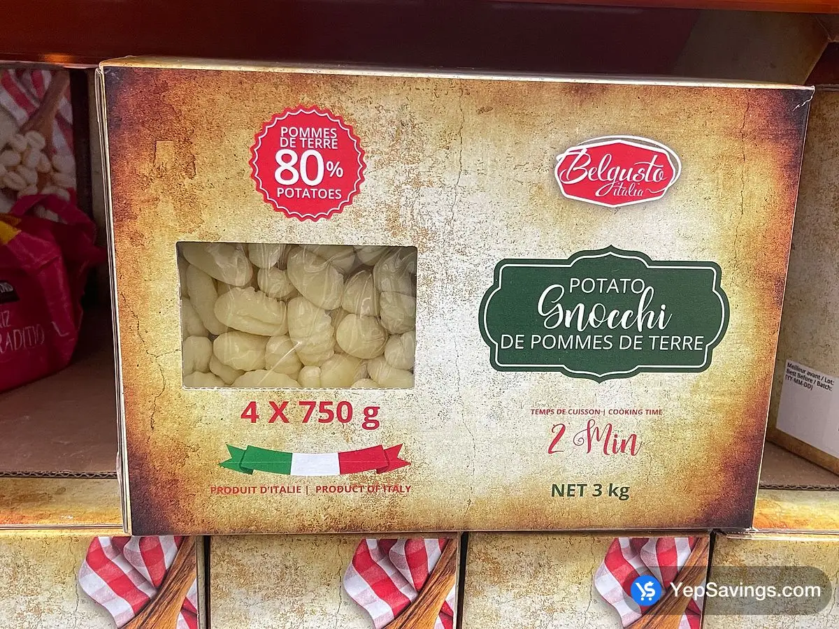Costco BELGUSTO GNOCCHI 4 x 750 g - Canada (ITM 1869581)