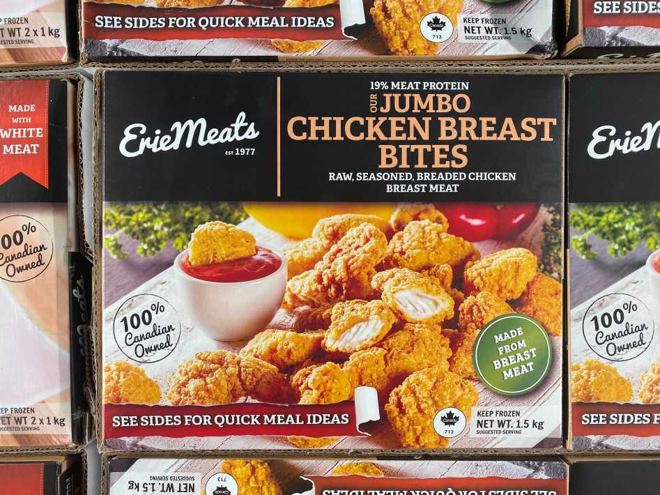 ERIE MEATS CHICKEN BREAST BITES 1.5kg ITM 2000658 at Costco