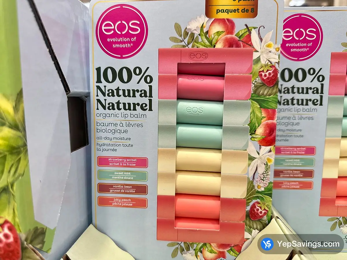 EOS ALL - NATURAL SHEA BALM PACK OF 8 ITM 3592024 at Costco
