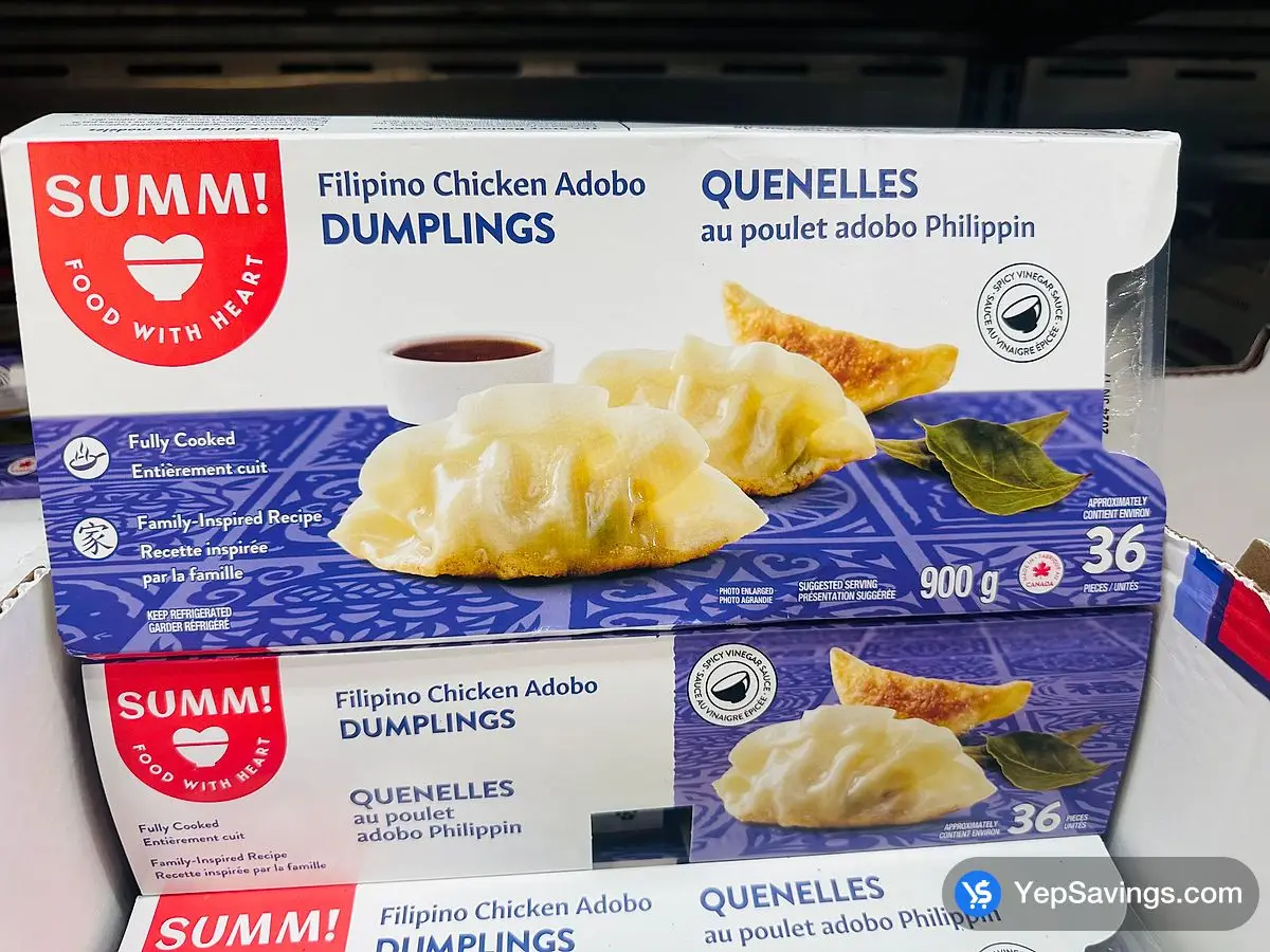 SUMM ! CHICKEN ADOBO DUMPLING 900 g ITM 1811181 at Costco