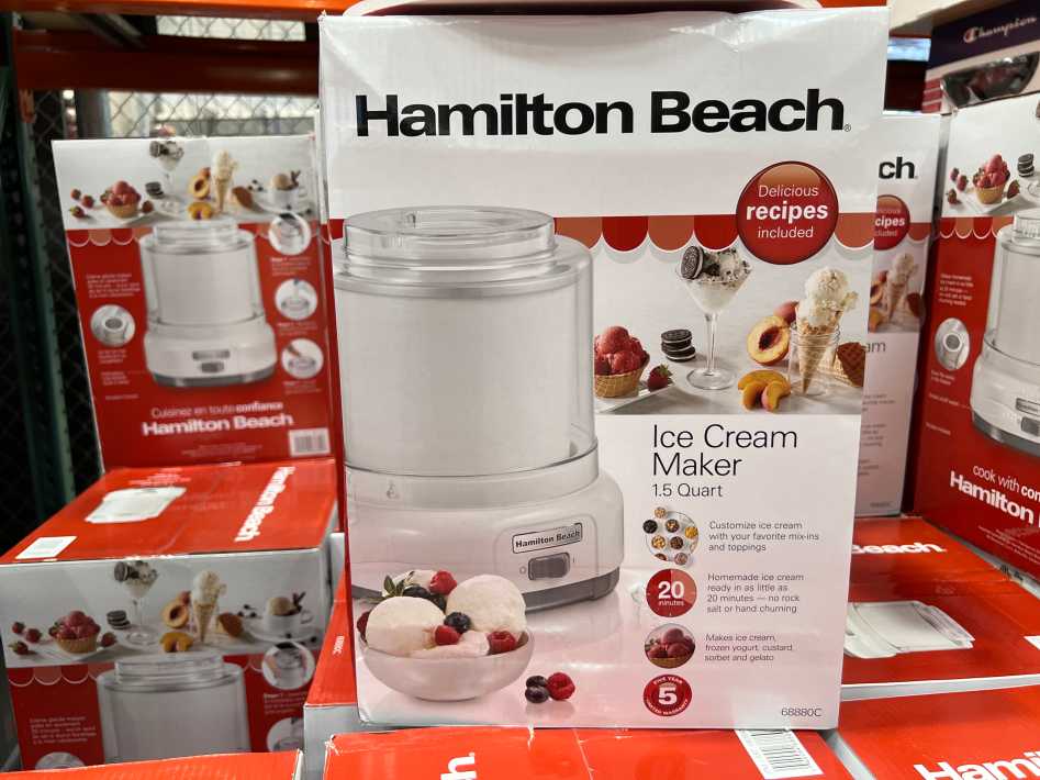 Costco HAMILTON BEACH ICE CREAM MAKER ^1.5 QT - Canada (ITM 1001041)