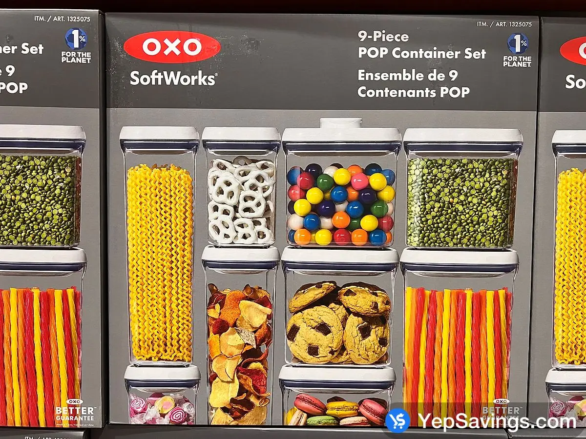 Costco OXO POP CONTAINER SET 9 PIECE - Canada (ITM 1325075)