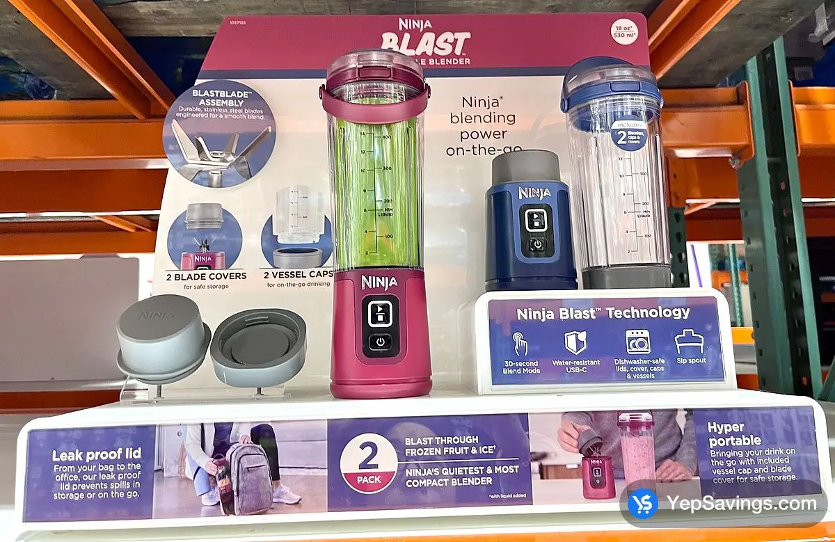 Costco NINJA BLAST PORTABLE BLENDER 2 PACK - Canada (ITM 1727122)
