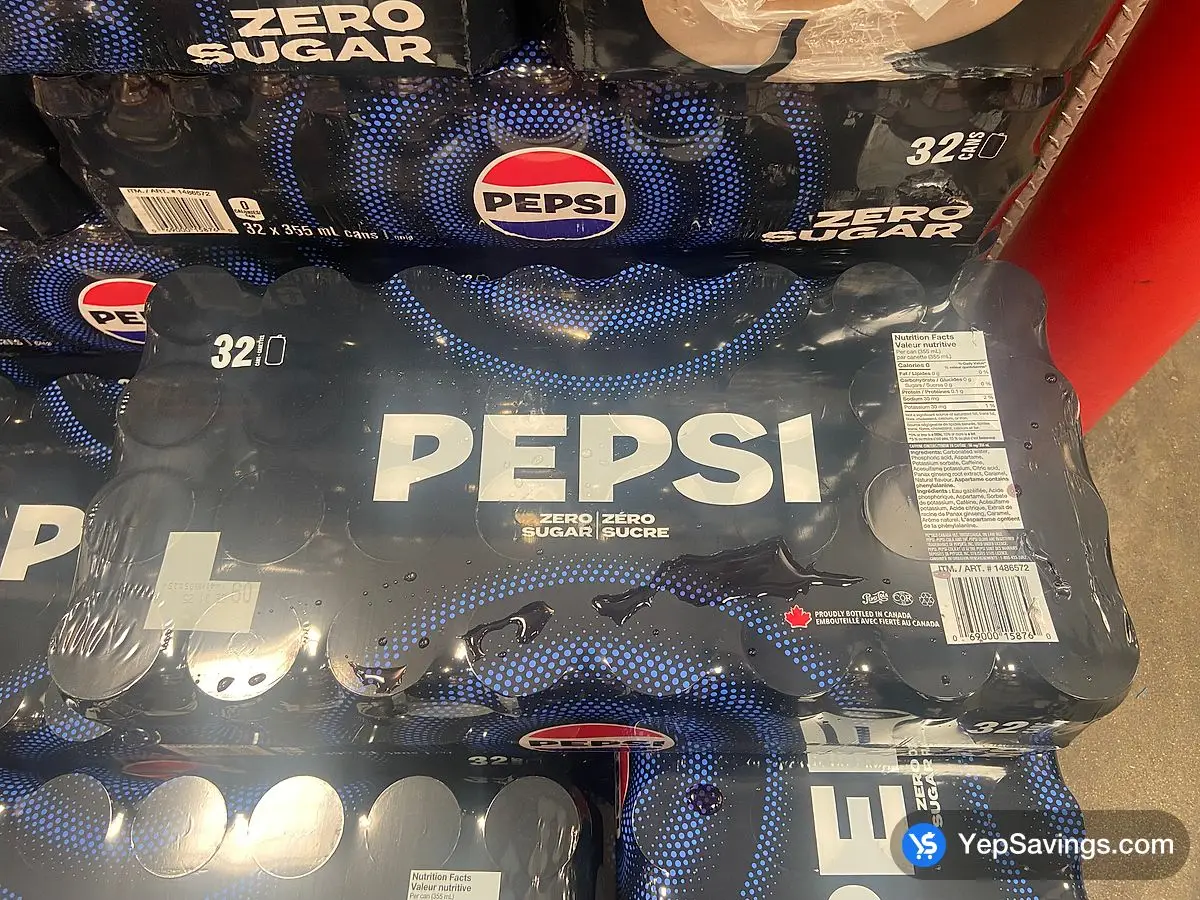 Costco PEPSI ZERO SUGAR CHERRY 32 x 355 mL - Canada (ITM 2486572)