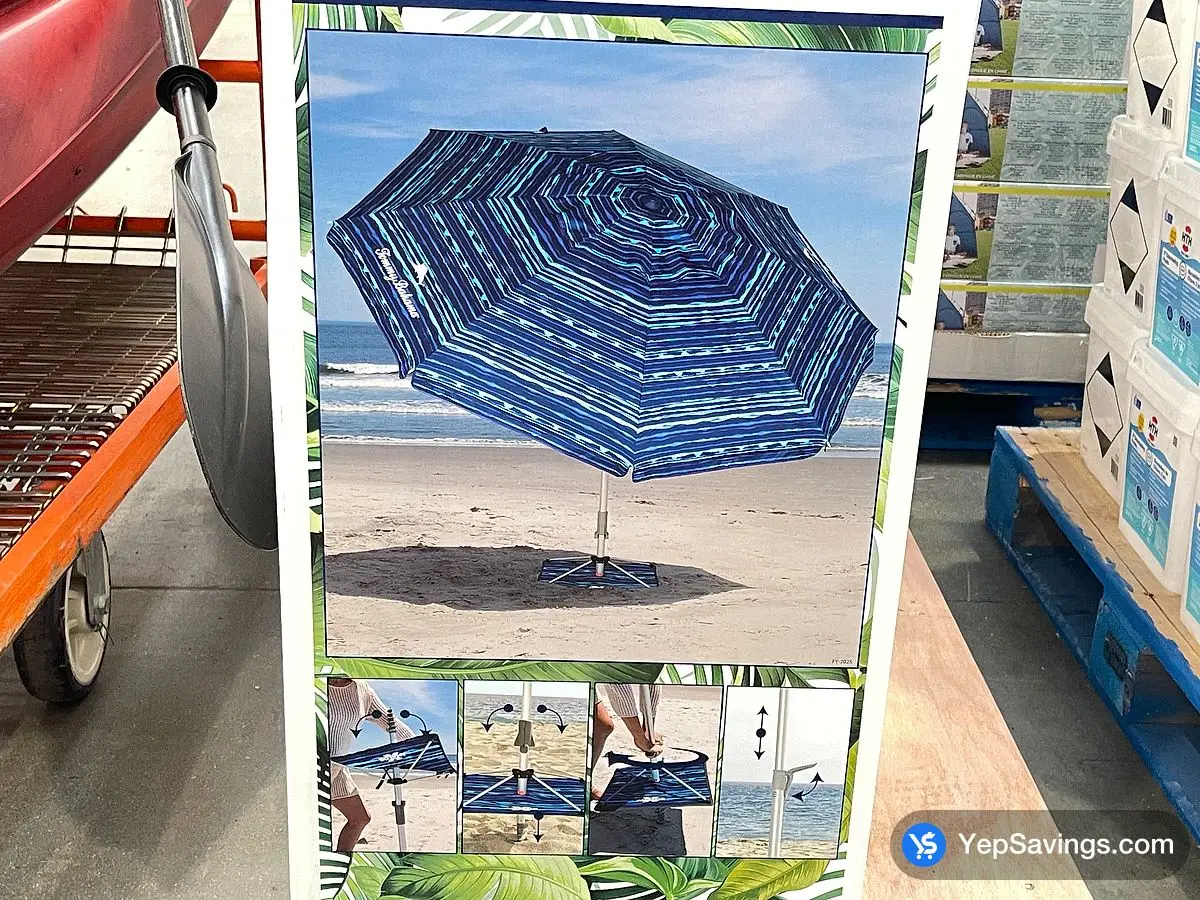 Costco TOMMY BAHAMA BEACH UMBRELLA 7.5 FT - Canada (ITM 1819570)