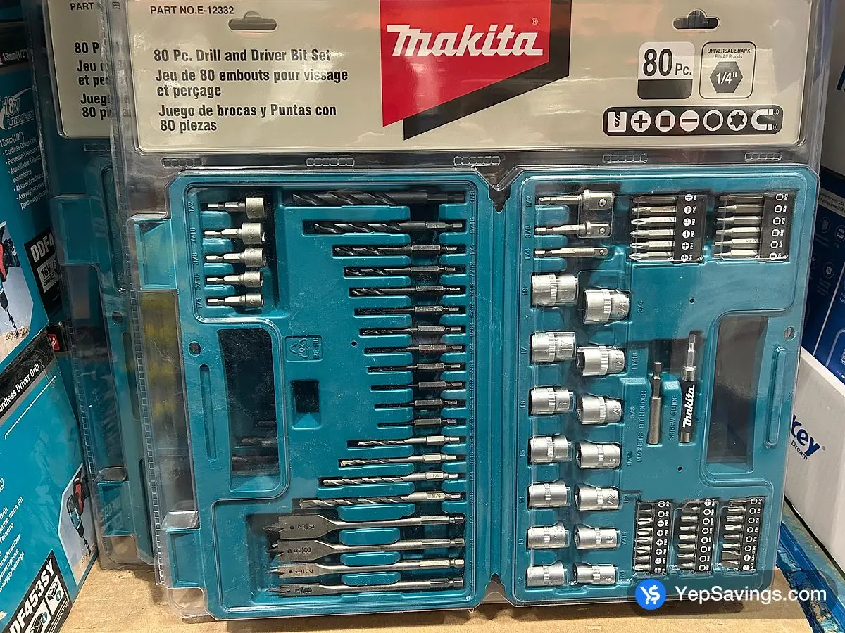Costco MAKITA DRILL SCREW BIT SET 80 PIECE - Canada (ITM 1909103)