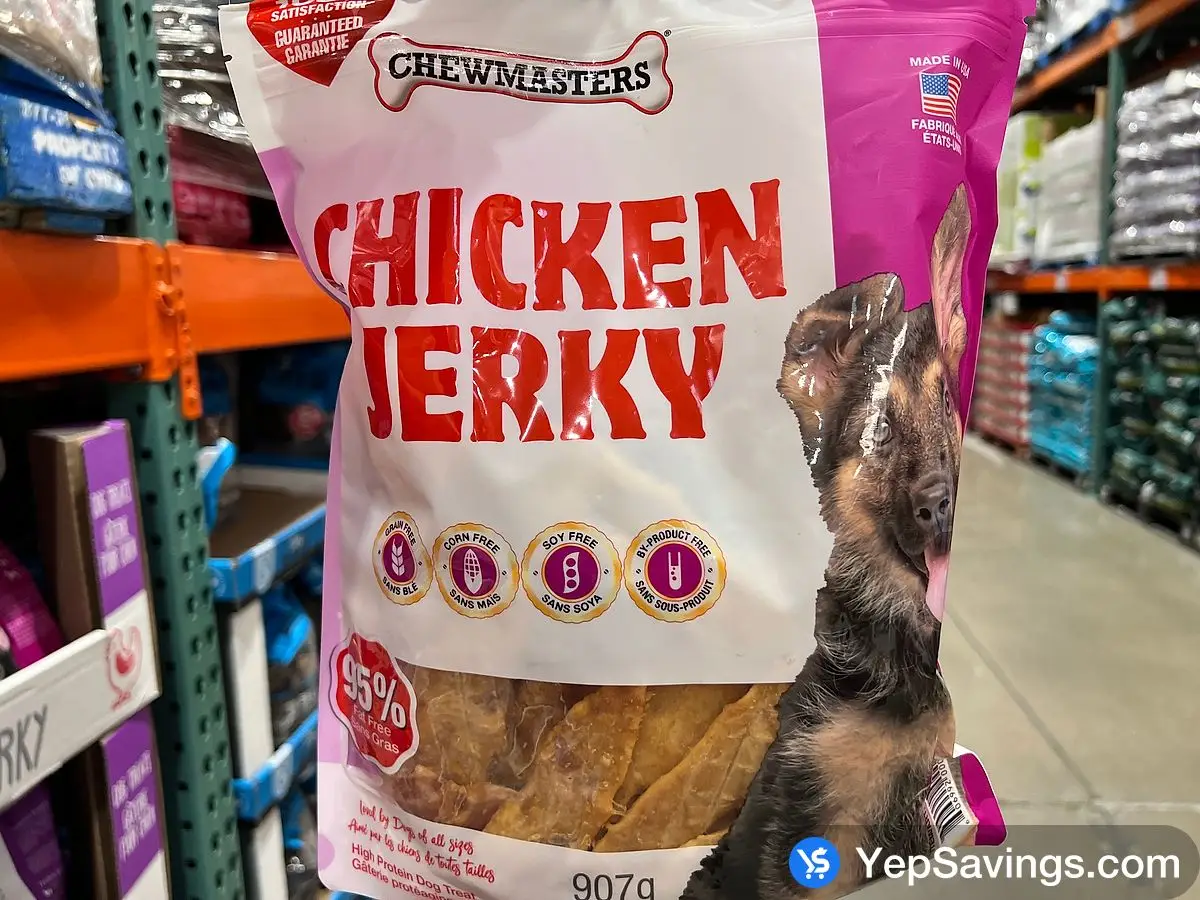 CHEWMASTERS CHICKEN JERKY 907 g ITM 484666 at Costco