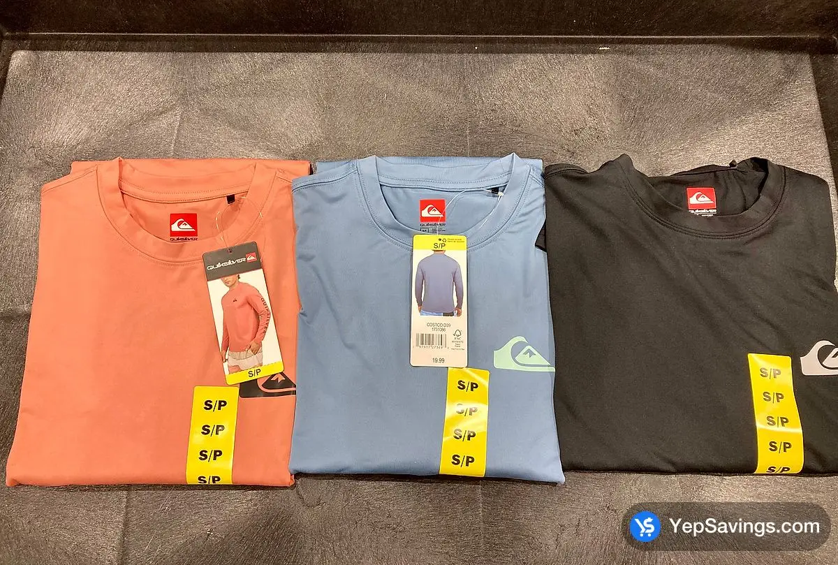 QUIKSILVER LONG SLEEVE RASHGUARD MENS SIZES S - XXL - Costco Canada (ITM 1731086)