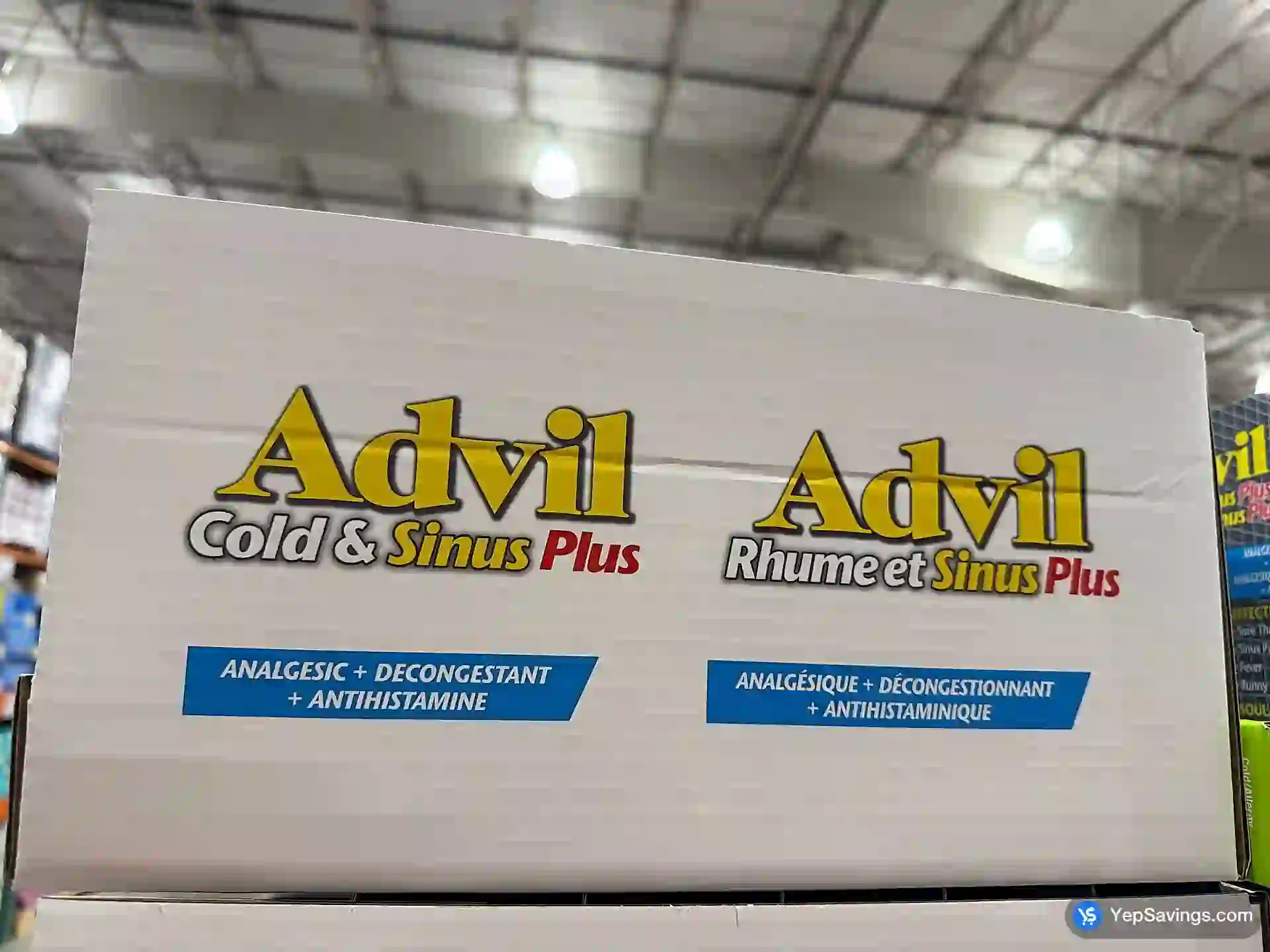Costco ADVIL COLD & SINUS 102 CAPSULES - Canada (ITM 5145977)