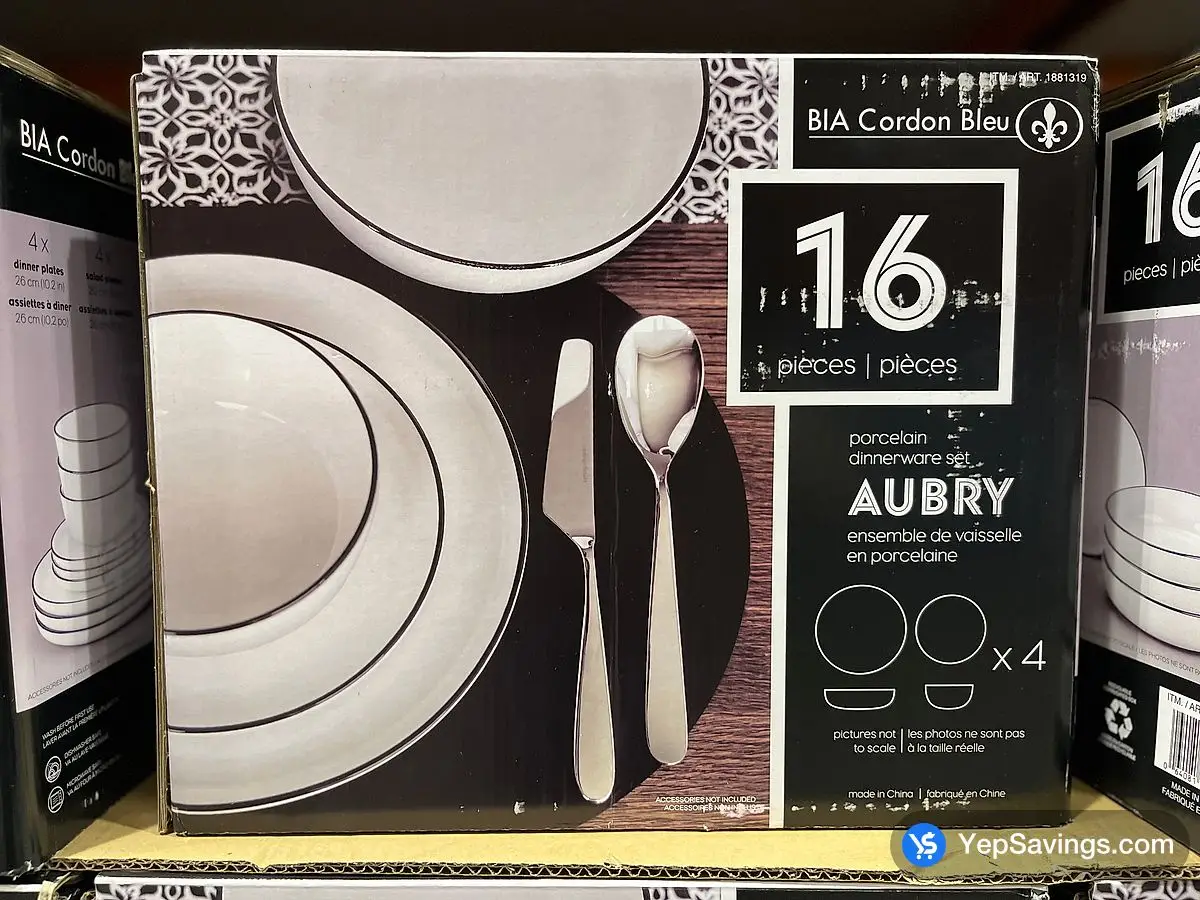 Costco BIA CORDON BLEU PORCELAIN DINNERWARE 16 PIECES - Canada (ITM 1881319)