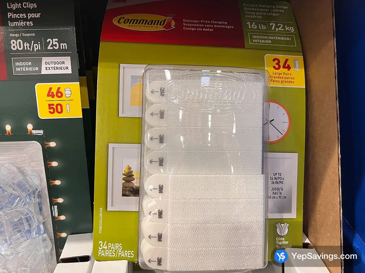 3M STRIPS & HOOKS  ITM 1704136 at Costco