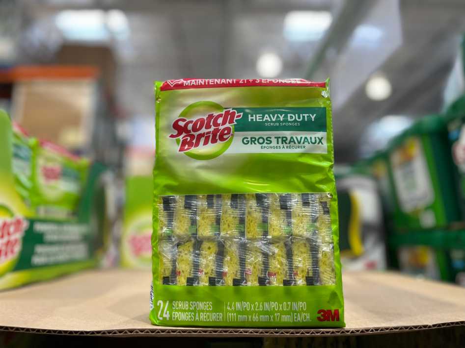 Costco 3M SCOTCH - BRITE SCRUB SPONGES PACK OF 24 - Canada (ITM 1967168)