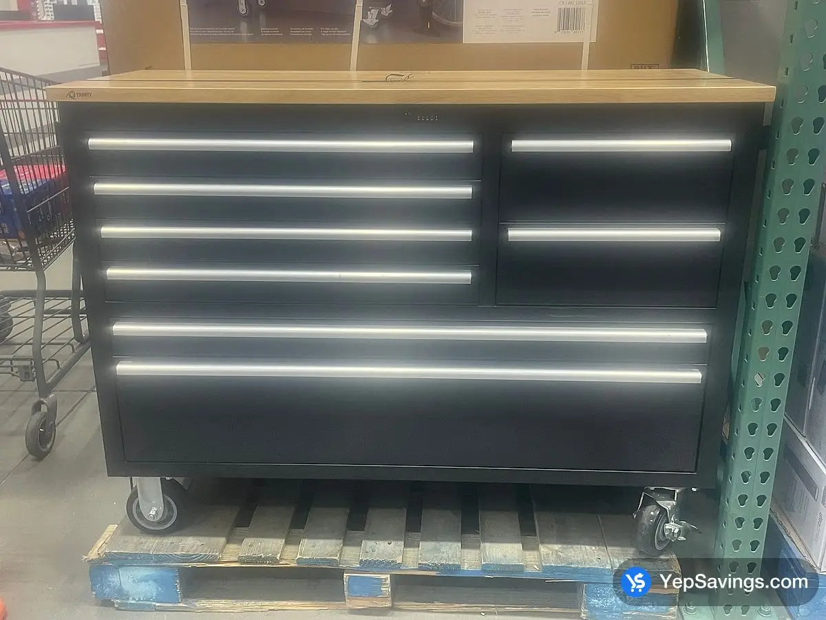 Costco TRINITY 48 " WORKBENCH SPECKLED BLACK FINISH - Canada (ITM 1300344)