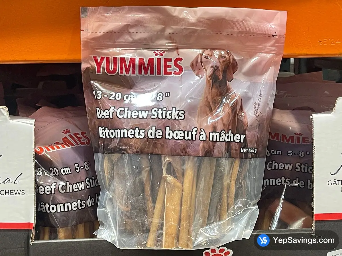 Costco YUMMIES BEEF CHEW STICKS 680 g - Canada (ITM 1233255)