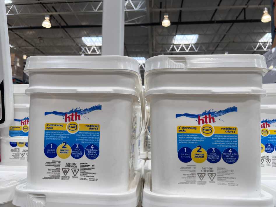 HTH CHLORINE PUCKS 8 KG at Costco South Saskatoon