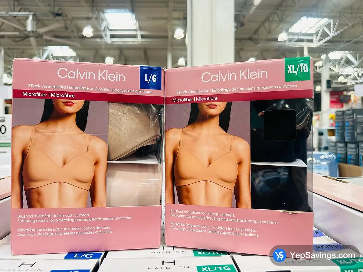 Costco CALVIN KLEIN WIREFREE BRA 2PK + LADIES SIZES S - XL - Canada (ITM 6061102)