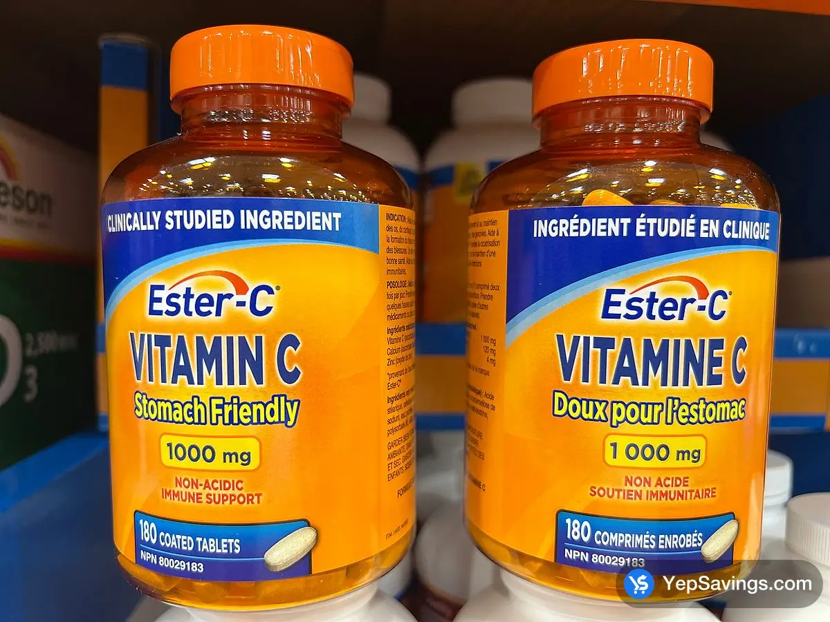 Costco ESTER-C VITAMIN C 1000 MG 180 TABLETS - Canada (ITM 447697)