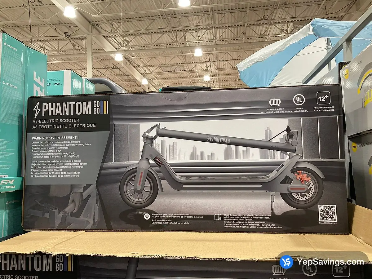 Costco PHANTOM ELECTRIC SCOOTER A8 - Canada (ITM 1800914)
