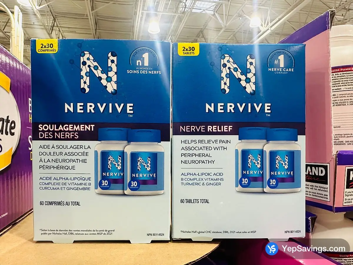 NERVIVE NERVE RELIEF 2 x 30 TABLETS ITM 1807857 at Costco